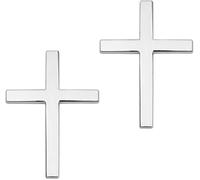 Metal Jesus Cross Car Stickers | 2PC Autocollants Jésus chrétien | Voiture d'emblème en métal 3D traverse autocollants décalcomanies | Croix voitures décalales intérieures Accessoires pour bagages