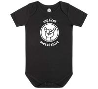 Metal Kids My First Metal Shirt Unisexe Body Noir 56/62 100% Coton