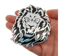 Metal Lion Head Logo Autocollant Emblème Badge Autocollant Voiture 7x7cm