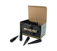 Metal Lugz Spiked Lugz Kit de filetage noir 35,6 x 3,8 cm de longueur totale de 11,2 cm contenant 32 pattes et 1 clé