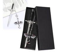 Metal Marque Page, Sword dragon signets Marque-Page éPée Livré Avec un Pendentif Antiquité Style vintage Pour Les Amateurs De Lecture Cadeau Amusant Pour Les Femmes Et Les Hommes