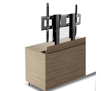 Métal Meuble TV - Support TV Motorisé, Support TV À Hauteur Réglable Électriquement avec Télécommande, pour Téléviseurs De 55 À 120 Pouces (jusqu'à 130 Kg)
