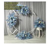 Metal Moon Arch Garden Wedding Decor, 1.8m Curved Flower Arch Frame, Crescent-Shaped Wedding Backdrop for Ceremonies, Elegant Floral Support for Anniversaries and Events