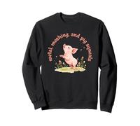 Metal Moshing and Pig Squeals Cute Piggy Hardcore Metalhead Sweatshirt