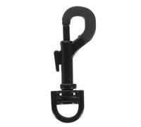 Métal Mousqueton Pivotant Noir pour Sangle de Saxophone | Rotation 360°, Fer Solide, Remplacement Facile, Réduit les Torsions, pour Harnais Saxo et Paquet à Dos