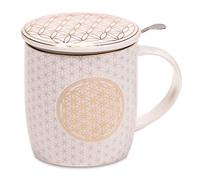 Mug avec infuseur métal Fleur de vie