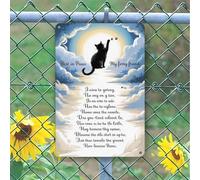 Métal Mur Affiche Empreintes De Pattes De Chat en Hommage À Mon Ami À Quatre Pattes. Repose en Paix, Mon Compagnon. Étain Panneau Rétro Poster Aluminium pour Salon Maison S