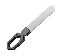 Metal Nail File, Double Sided Stainless Steel File, 3.5in Versatile Fingernail Tool, Portable and Washable Kit, Sturdy Filing Tools for Women, Men, Toenail Care