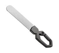 Metal Nail File, Double-Sided Stainless Steel Fingernail Tool, Portable Nail Grinder, 1 Pack, for Women Men Toenail Care and Grooming, 13.5g 89mm Silver Gray