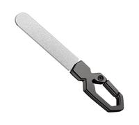 Metal Nail File - Portable Stainless Steel Nail File With Keychain, Double Sided Metal Grinding Tool | Fingernail Polishing Filer Strip & Toenail Care Accessory For Men, Women, And Travel Use