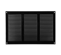 Métal Noir Aération Grille 300mm x 200mm Fly Écran Plat Louvre Conduit Housse