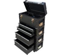 Métal Outil Trolley XXL serie type 305 avec verroillage du tiroir et serrure de AS-S, Farbe:Schwarz+OBox