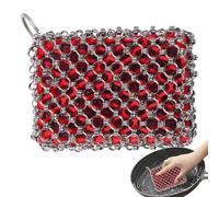 Métal Pan Scrubber - 8cm Acier Inoxydable Bourreau, Nettoyant Heavy Duty | Outil de Nettoyage Multifonctionnel en Fonte pour Restaurant Ménage Entretien Professionnel des ustensiles