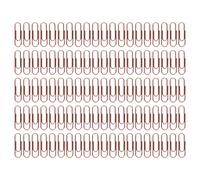 Metal Paper Clips 100pcs | Oxidation Protected & Secure Hold Design | Office Supplies for Document Organization/Book Marking/School Projects | 1.1 Inch with Storage Box (Pink Gold)