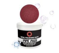 Metal Paste - Scratch Cleaner Remover, Pipe Infused Polishing Pads | Brass, Stacks, Exhausts, Wheels, Bumpers, Aluminum, Chrome, Stainless Steel, Oxidation Removal, Discoloration Repair
