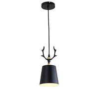 Metal Pendant Light Nordic Iron Art Single Head Hanging Lamp Creative Antler Plafond pour Chambre à Coucher de Cuisine