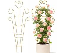 Metal Plant Support, Climbing Garden Trellis, 29.92x10.63 inches Iron Frame with Support, Decorative Vine Holder, Weatherproof Leafy Lattice for Garden Climbing Trellis Outdoor Ivy Growth Development