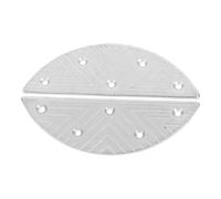 Métal Plaques de Réparation de Talon, 1 Paire Demi-lune | Vis et Clous, Finition Argentée, pour Chaussures Habillées et Semelles en Caoutchouc
