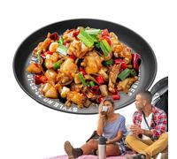 Metal Plates Eating, Safe Dinnerware, Smooth Portable Dish Set, Reusable Steel Food Plate, Lightweight Travel Feeding Utensils, for Patio, Picnic, Camping, Garden, Backyard, Dinner