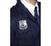 Metal Police Badge, Unisex Multicolore