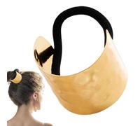 Metal Ponytail Cuff - Alloy, Durable Pony Holder Exquisite Hair Wrap Break-Resistant | Stylish Long-LastingCuff Accessory For Ponytail, Everyday Styling, Gift, Wife, Mother