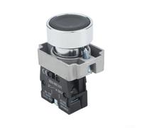 Metal Push Button Switch 22mm IP40 Dust pour proof Metal Push(black) | IP40 rating, basic dust moisture shield, safe indoor use, resistant, long term reliability