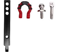Métal RC Crochet d'attelage Récepteur en alliage haute résistance pour 1/8 1/10 Crawler Accessoires boucle rouge