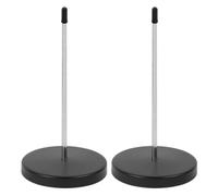 Metal Receipt Holder Spike, Desktop Organizer for Restaurants Offices | Durable metal receipt holder spike designed for efficient bill management in offices and retail stores Black 2pcs