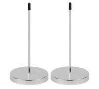 Metal Receipt Holder Spike Desktop Receipt Clip For Office | Sturdy metal construction offers long lasting durability for restaurants and busy office workspaces Silver 2pcs