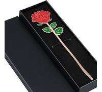 Metal Red Rose Bookmark Gift, Bookmarks for Women Mother's Day, Girlfriend and Friend Graduation, Teacher's Day, Thanksgiving, Cute Bookmarks GiftFor Book Lovers