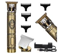 Métal rétro. Rasoir de 1200mAh et coupe de cheveux pour les cheveux et la barbe - Trimmer USB