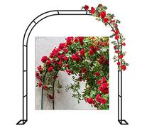 Metal Rose Arch Garden Trellis for Climbing Plants - Wedding Décor Freestanding Pergola Arch - Available in 120cm to 350cm Sizes (180x220x40cm)