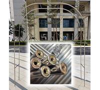 Metal Rose Arch Trellis for Climbing Plants Freestanding Garden Arch Weatherproof Rose Frame Outdoor Metal Arbor (320 x 240 cm / 126 x 94 inches)