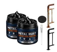 Metal Rust Protection Black Repair Paste, Rust Black Repair Paste, 1.4 Oz (40g) | Metal R s Protection B a k R p i P s e for Household M t l Surfaces Fences (2pcs)