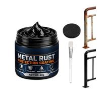 Metal Rust Protection Black Repair Paste, Rust Black Repair Paste, 1.4 Oz (40g) | Metal R s Protection B a k R p i P s e for Household M t l Surfaces Fences (1pcs)