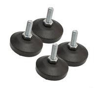 Metal Screw Foot Pads 51.5mm Anti-Slip for Gym Gear | M8 thread size, 51.5x43mm dimensions, metal construction, prevents equipment wobble, easy install