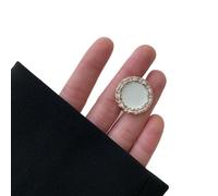 Metal Sewing Buttons For Clothes Embellishment Coat Decor Diy Craft Supply Black White Needlework Accessories 6pcs(TB549-2,18 MM)