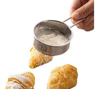 Metal Sieve - Kitchen Sieve | Fine Mesh Strainer | Sieve Fine Mesh For Flour And Sugar, Flour Sifter For Baking And Cooking, Strainers Fine Mesh For Powdered Sugar, Powdered Sugar Shaker