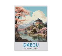 Metal Sign，Daegu South Korea Vintage Travel Poster，Tin Signs New Year Easter Wall Decoration Bar Pub Family Cafe Signs Men Cave Gifts for Friends Family Fun Signs Nice Sign-yV1275（8x12Inch）