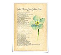 Metal Sign for Remembrance Memorial Poem Comforting Words Sympathy Gift Wall Art for Home Decor in Memory Of Loved One (8 X 12 in)