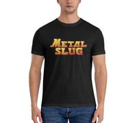 Metal Slug Fashion T Shirt Printed Cotton Men's T-Shirt Men Tops Funny Black M