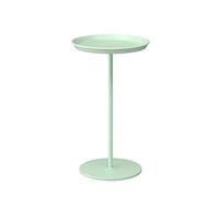 Metal Sofa Side Table Small Round Table Mobile Bedside Table Small Tea Table Living Room (Color : Dark Green Size : 30x54cm) (Light Green 30x54cm)