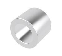 Metal Spacers Online Lot de 10 entretoises en aluminium de 1,6 cm de diamètre extérieur x 0,10 cm ID x choisissez votre longueur, entretoise ronde non filetée finition unie, compatible avec vis