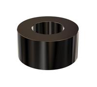 Metal Spacers Online Lot de 10 entretoises en aluminium noir 1,2 cm OD x 0,6 cm ID x Choisissez votre longueur, entretoise ronde non filetée finition unie, convient aux vis boulons 6,35 mm ou M6