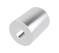 Metal Spacers Online Lot de 2 entretoises rondes en aluminium 2,5 cm de diamètre x 0,9 cm de diamètre x choisissez votre longueur, entretoise ronde non filetée pour vis boulon 0,9 cm ou M10
