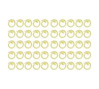 Metal Spiral Stitch Markers 50PCS Premium Crochet Locking Hooks for Knitting Scrapbooking Craft Projects Durable Rustproof Glossy Finish 1.5 x 1.6cm (Yellow)