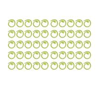 Metal Spiral Stitch Markers 50PCS Premium Crochet Locking Hooks for Knitting Scrapbooking Craft Projects Durable Rustproof Glossy Finish 1.5 x 1.6cm (Green)
