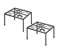 Metal Stand for Chicken Feeder Waterer - Galvanized Steel Feeding, Avian Fountain Support, Elevated Hen Ground Pedestal | Rust Resistant Brooder Pail Framework Unit for Chook Run Fowl Nest