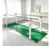 Metal Standing Assist Bar, Adjustable Parallel Bars for Physical Therapy | Non-Slip Base, Rotary knob adjustment, Hole position clear, Wide range of applications(Green)