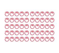 Metal Stitch Markers 50PCS | Spiral Locking Crochet Hooks for Knitting & Scrapbooking | Non - corrosive Markers with Glossy Finish | Multi - Purpose Craft Stitch Holders (Red)
